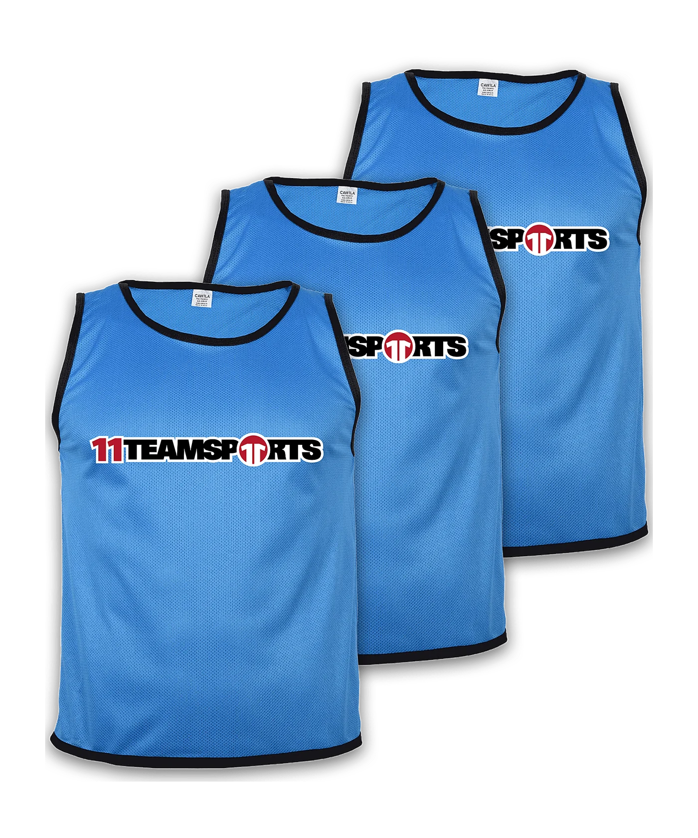 Cawila Leibchen 11teamsports 3er Set Hellblau