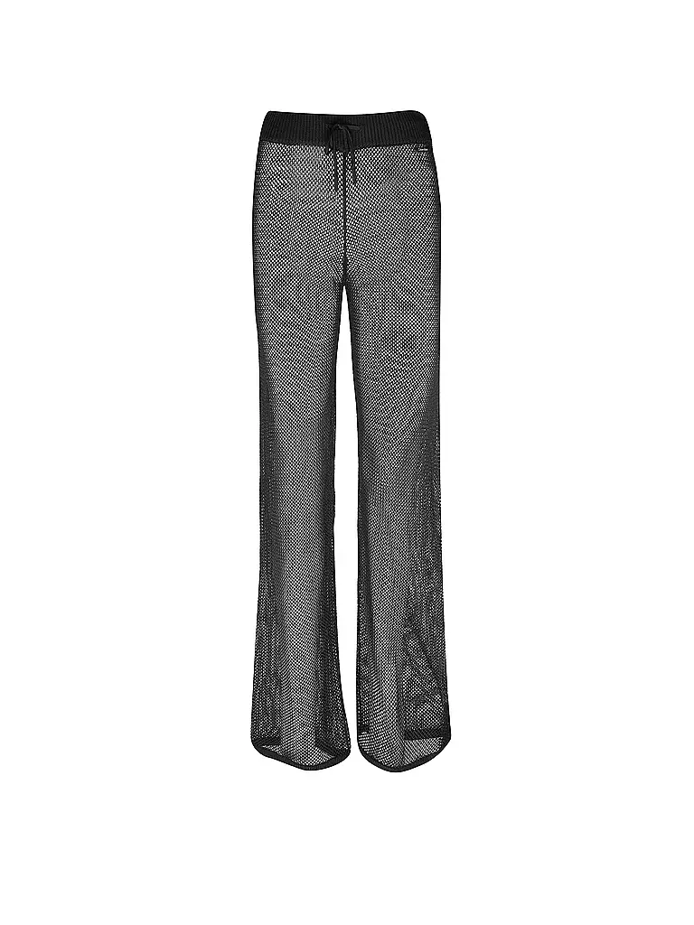 CALVIN KLEIN Marlenehose schwarz
