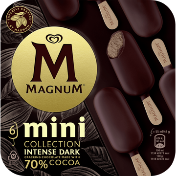 Magnum Mini IJs Intense Dark 6 stuks 6 x 55ml