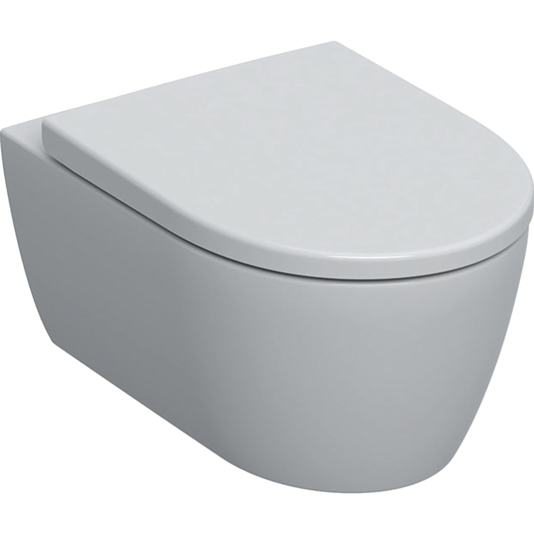 Geberit iCon hangend toilet randloos met softclose zitting wit mat