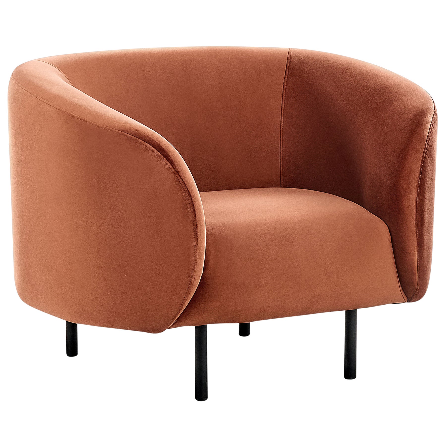 Beliani - LOEN - Fauteuil - Oranje - Fluweel