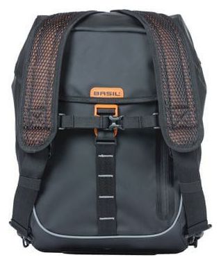 BASIL Sac À Dos Vélo Miles Tarpaulin 17 Litres 31 X 17 X 44 Cm - Noir/Orange