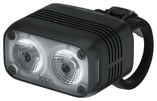 Paire d'Eclairages Knog Blinder Road 600 Noir   Plug Rear Gris