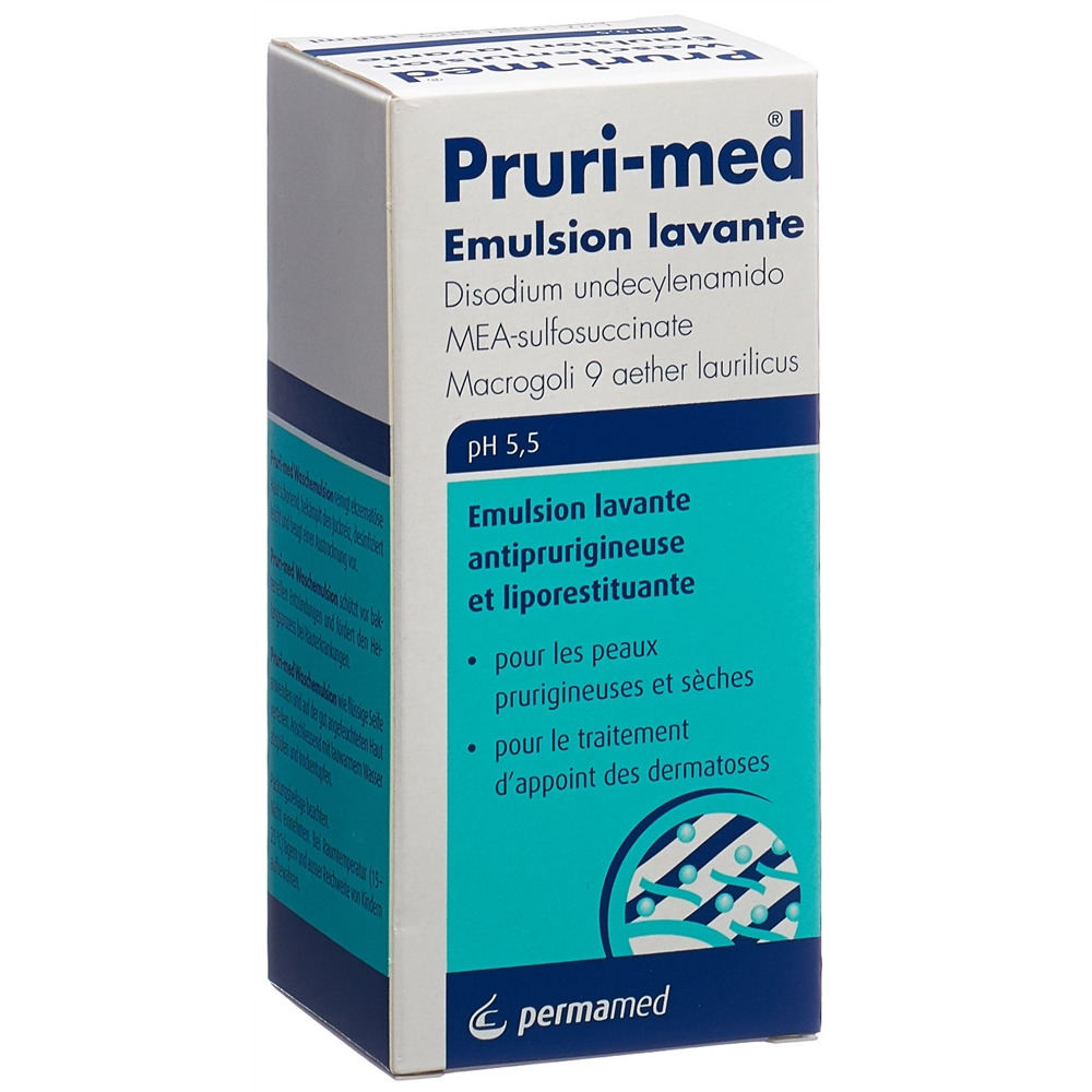 PRURI-MED Juckreizstillende und rückfettende Hautwaschemulsion Emuls pH 5.5 Fl 150 ml