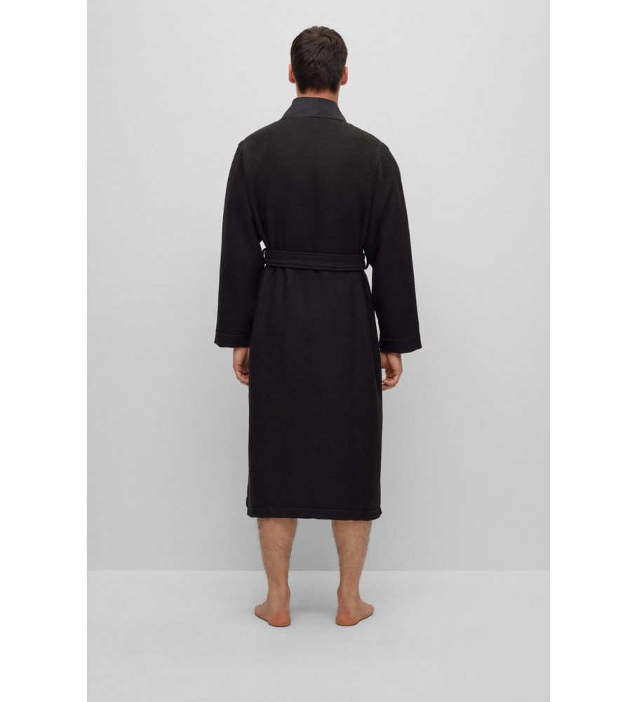 Kimono preto BOSS Batn Waffle