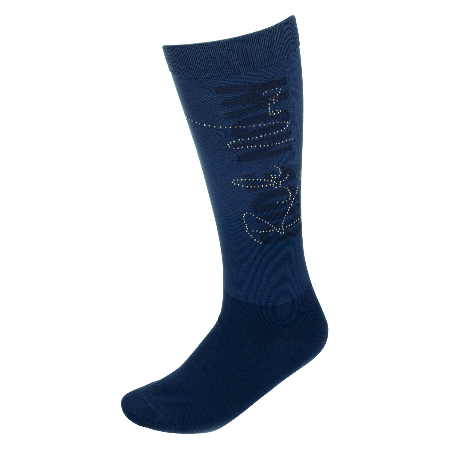 RIDE now Thinsocks mit Glitzerschriftzug - navy