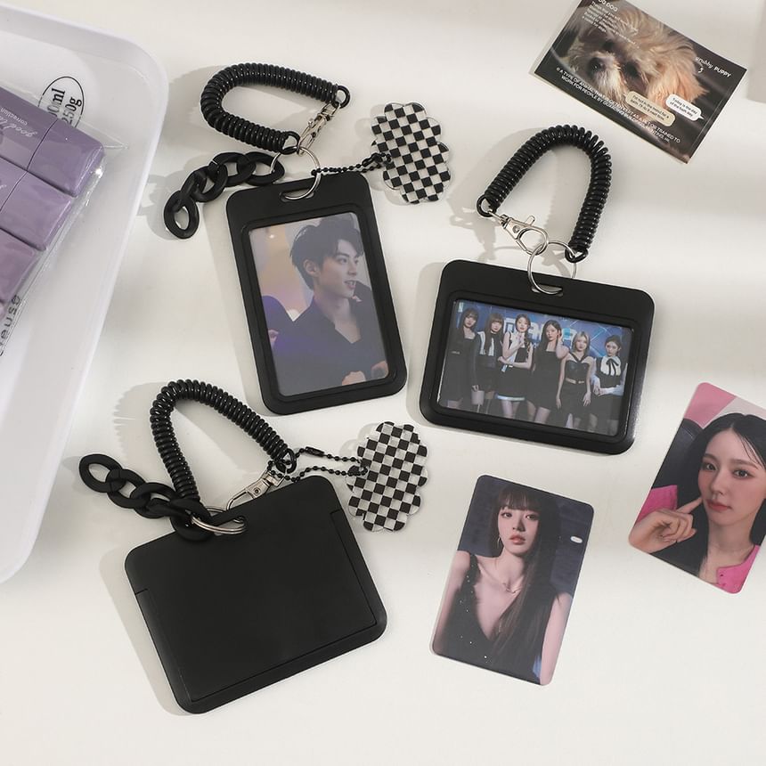 Kumi Fanchant - Eenvoudige plastic fotokaarthouder sleutelhanger (verschillende ontwerpen)