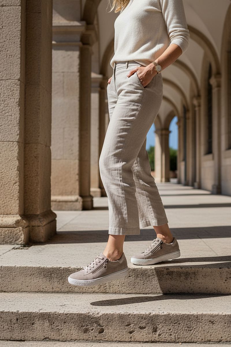 Hartjes Sneakers Taupe Dames
