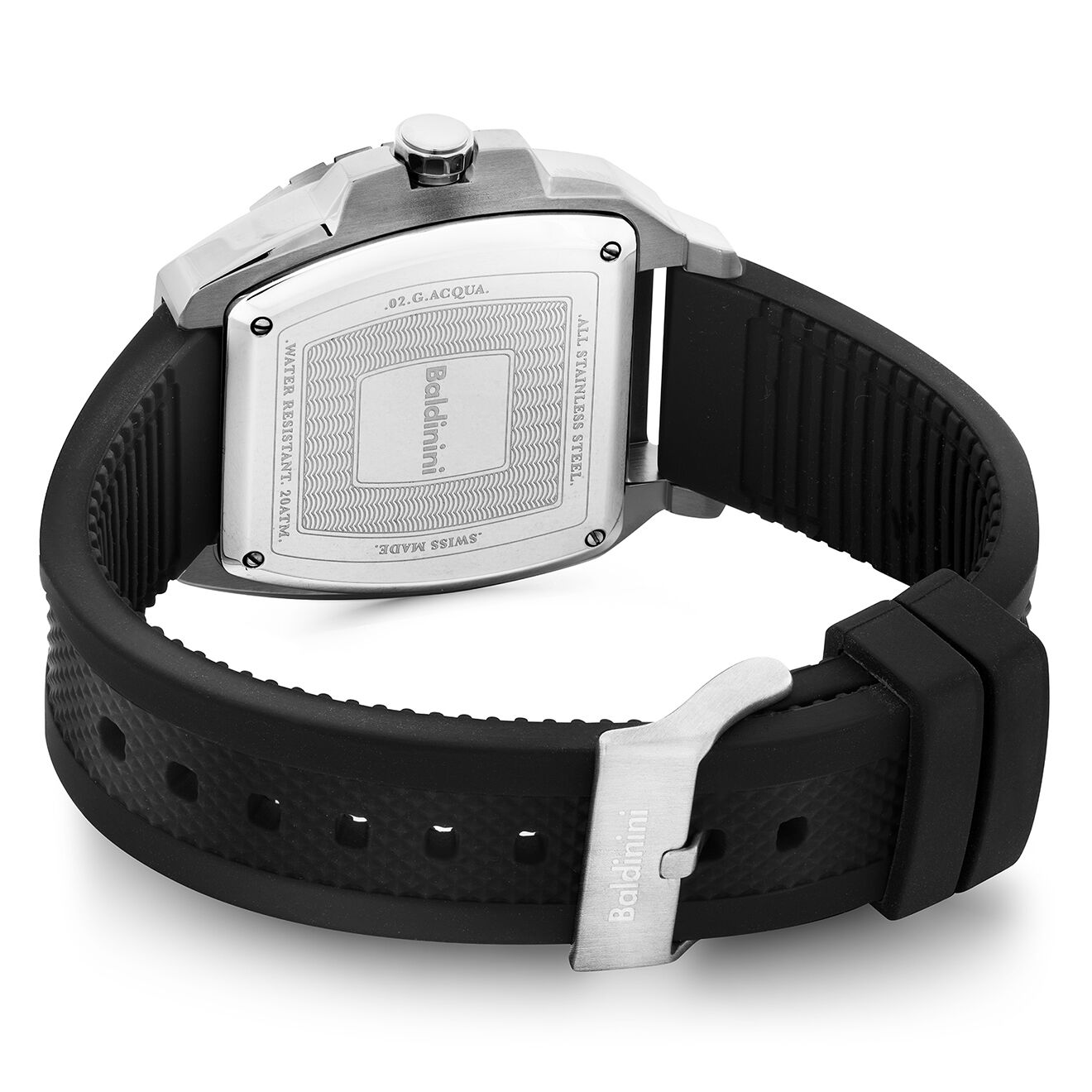 Baldinini Montre Homme en Caoutchouc Acqua noire