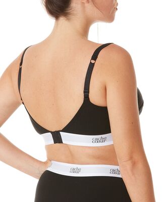 Cache Coeur BODYGUARD Gravid- og Amme-BH med Ammeinnlegg, Black