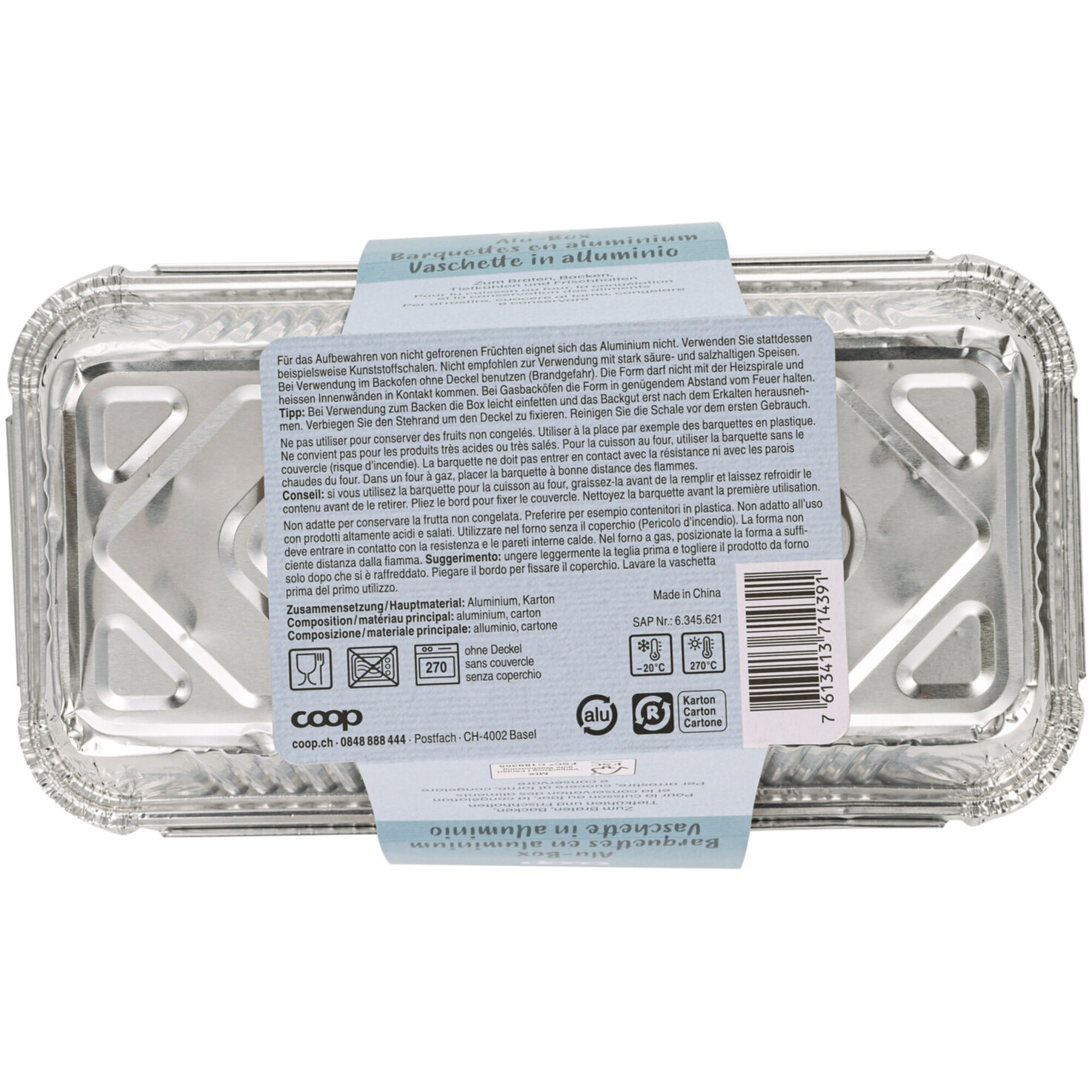 Alu-Box 0.9l 10 Stück