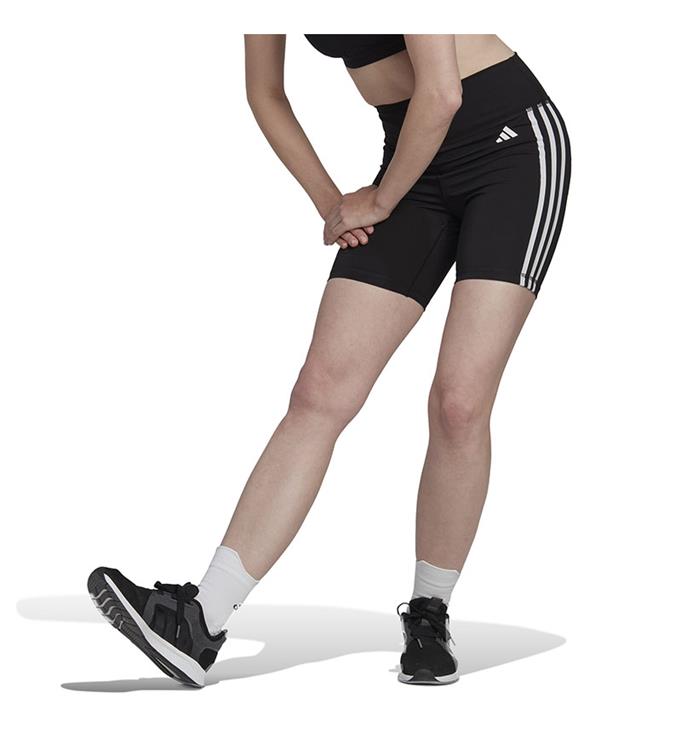 adidas Women Training Essentials 3-Stripes High-Waisted Short Tights