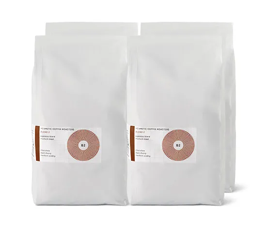 Hermetic - B2 Espresso - 4 x 1 kg Ganze Bohne