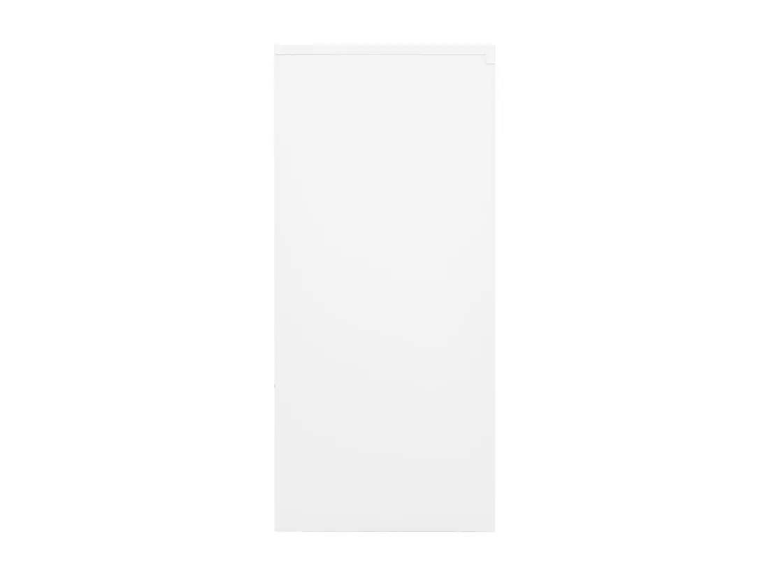 Armoire de bureau avec porte coulissante Blanc 90x40x90cm Acier