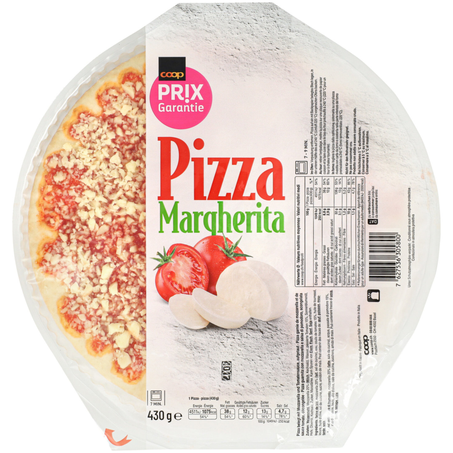 Prix Garantie Pizza Margherita