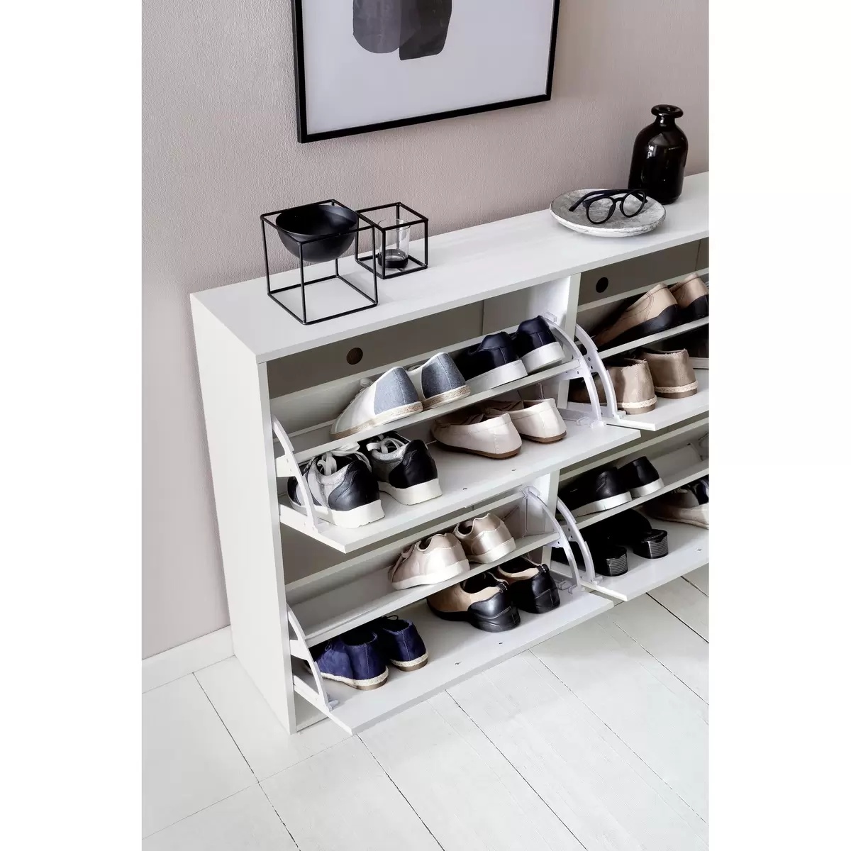 Schuhschrank Azueira weiss