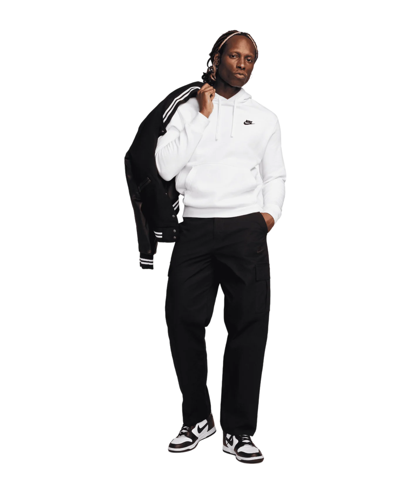 Nike Club Cargo Jogginghose Schwarz F010