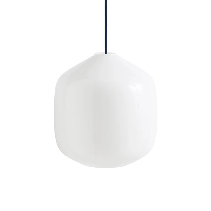 HAY - Buoy Glass Pendelleuchte, Ø 30 cm, anthracite blue