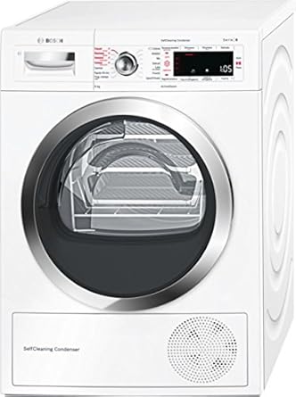 Bosch Serie 8 WTW855R8IT Sèche-linge autonome Charge avant 8 kg A++ Blanc – Sèche-linge (indépendant, charge avant, pompe à chaleur, boutons, rotatif, droit)