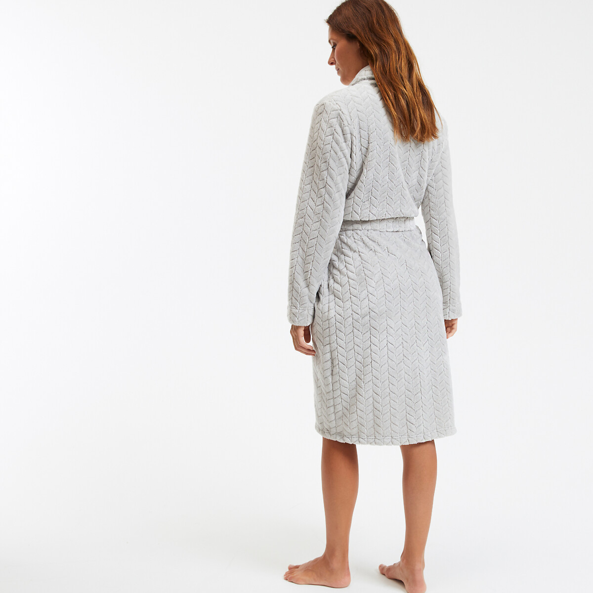 ANNE WEYBURN<br>Camisola de dormir em malha de lã texturizada
