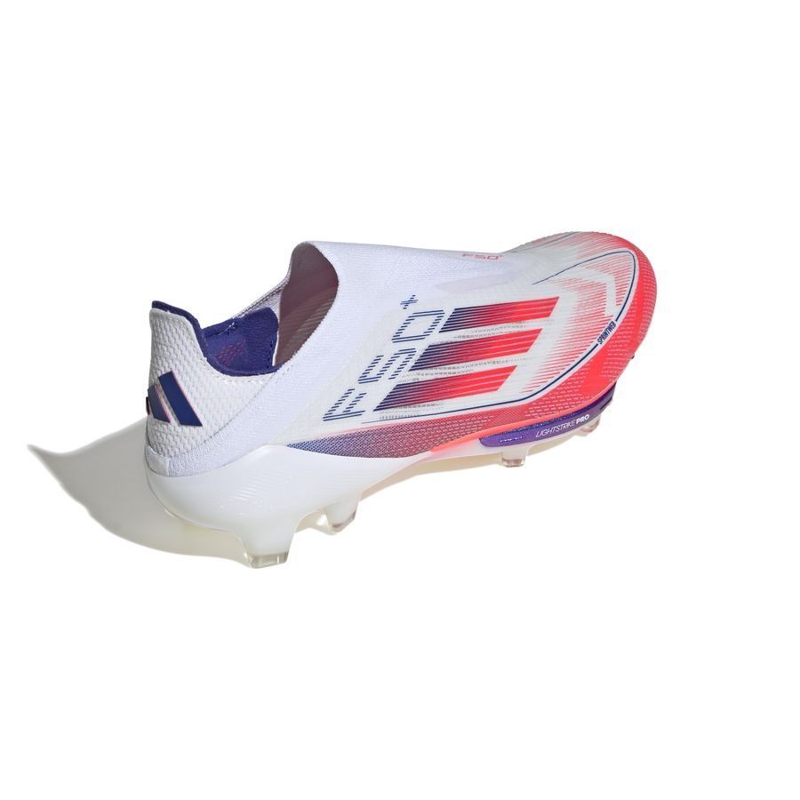 adidas F50   Laceless FG Advancement - Blanc/Rouge/Bleu