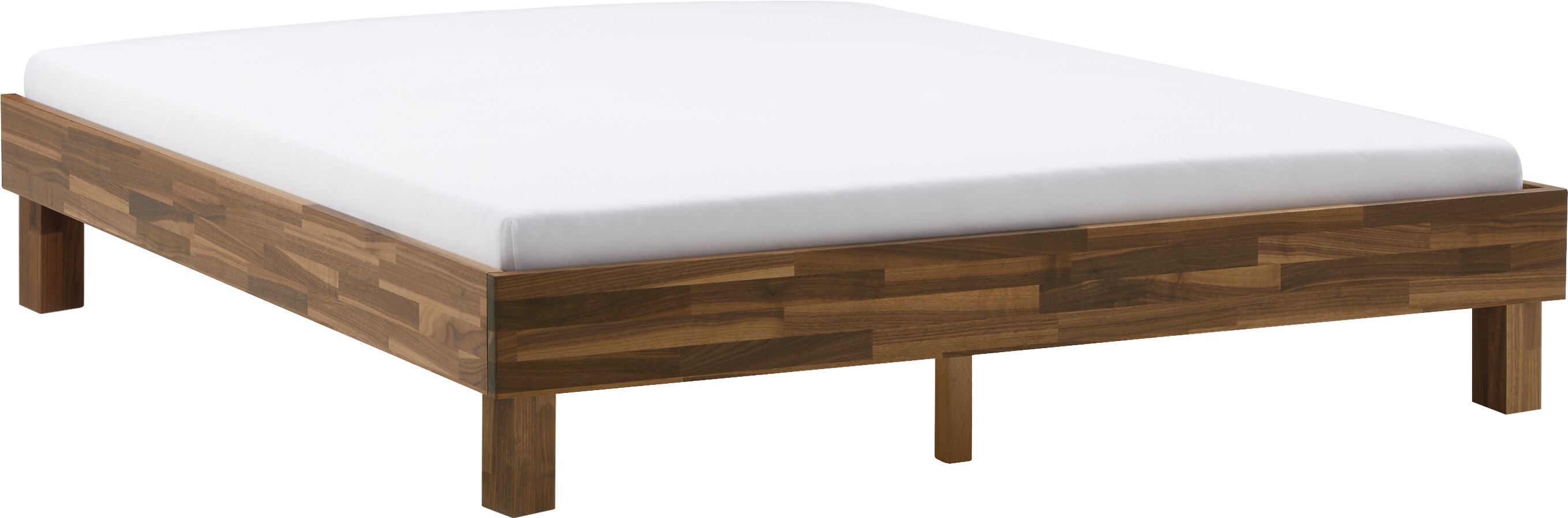 CARA Bett - Nussbaum / B: 180.0 cm x T: 200.0 cm