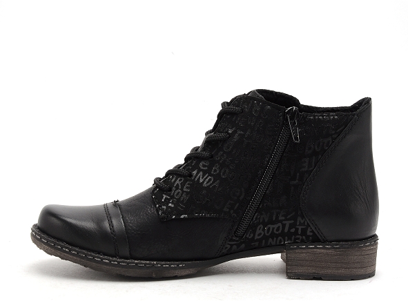 Remonte boots bottine plates femme d437807 noir