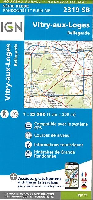 IGN - 2319 SB VITRY AUX LOGES 1 25 000