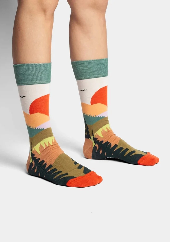 DillySocks Socken Forest Sunset