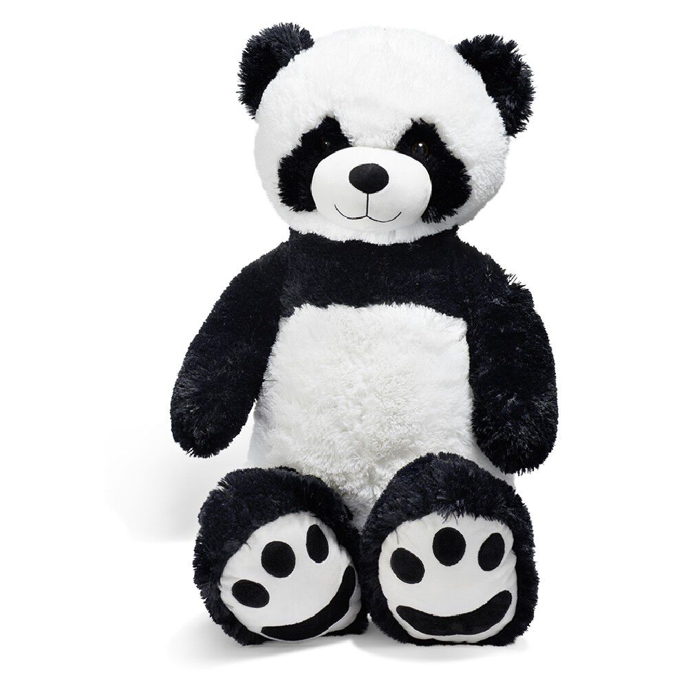 Peluche géante panda noir et blanc