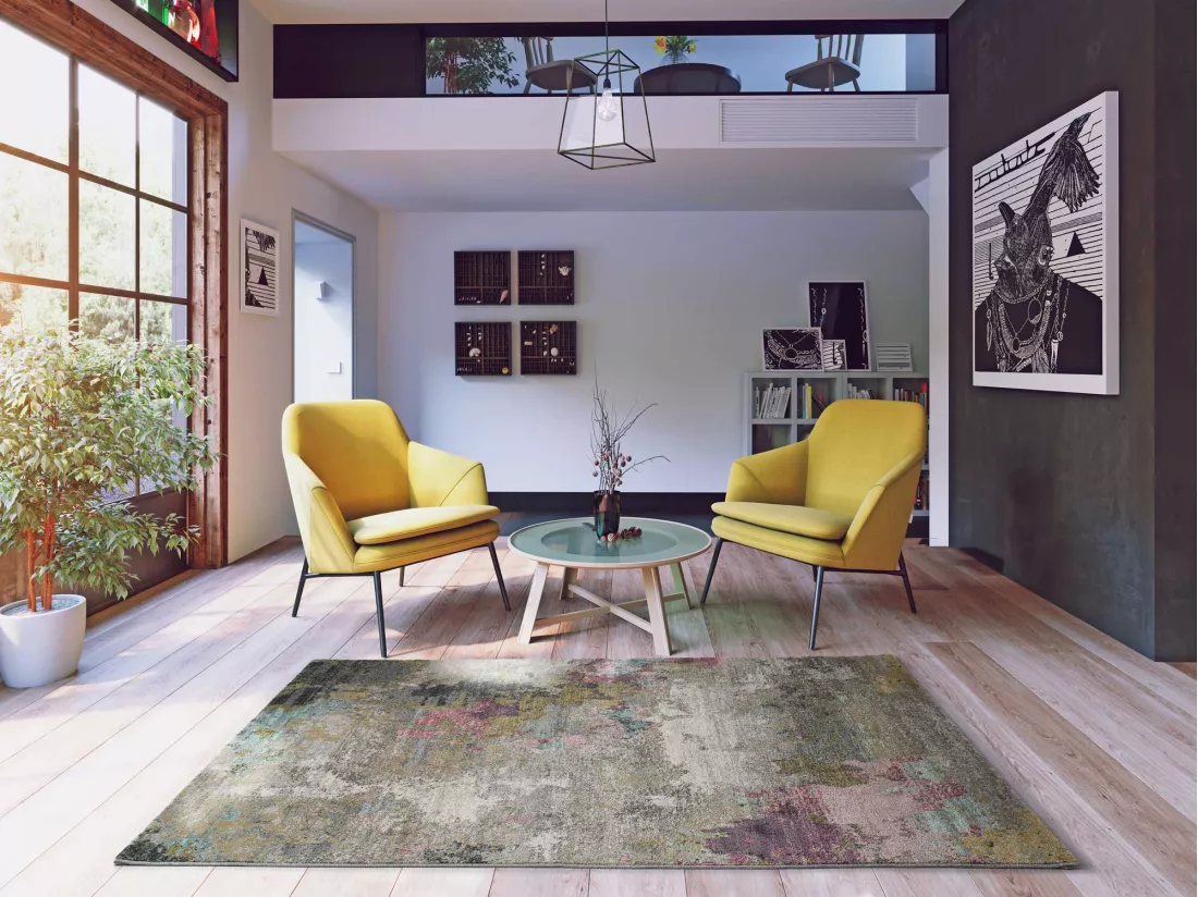 Tapis intérieur - abstrait - multicolore - 160 x 230 cm - AMIRA