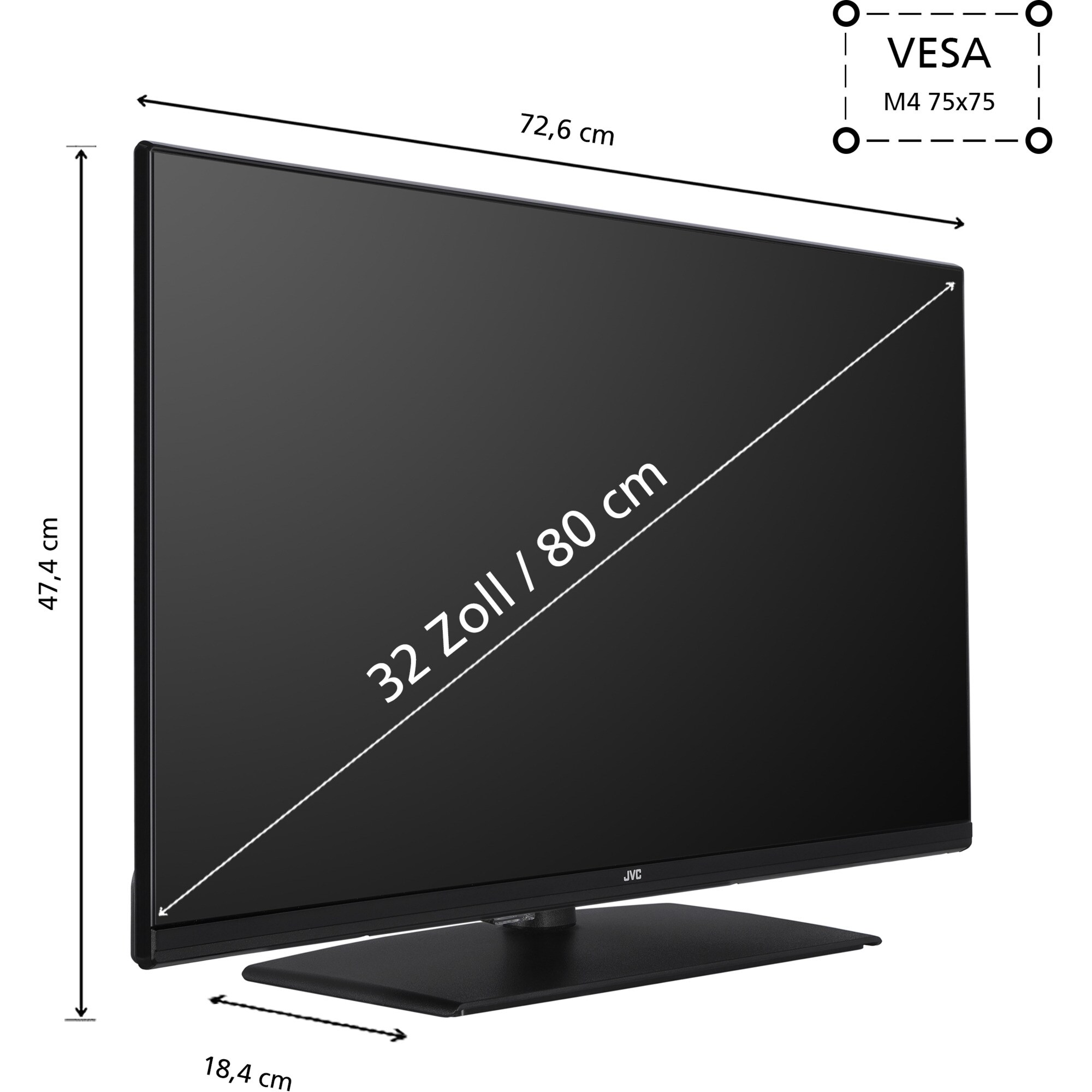 JVC LED-Fernseher LT-32VF5355