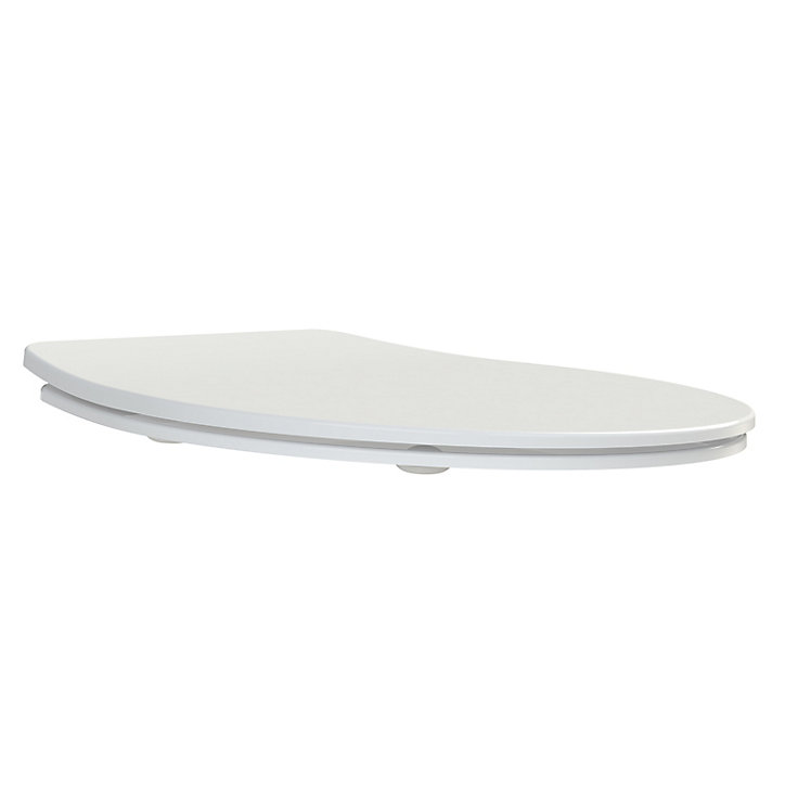 Abattant WC Allibert Slimeo en Thermodur coloris blanc brillant avec frein de chute
