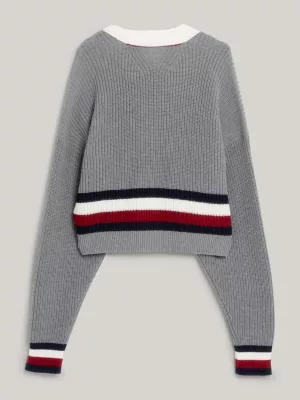 Cardigã Crest Classics Relaxed Letterman