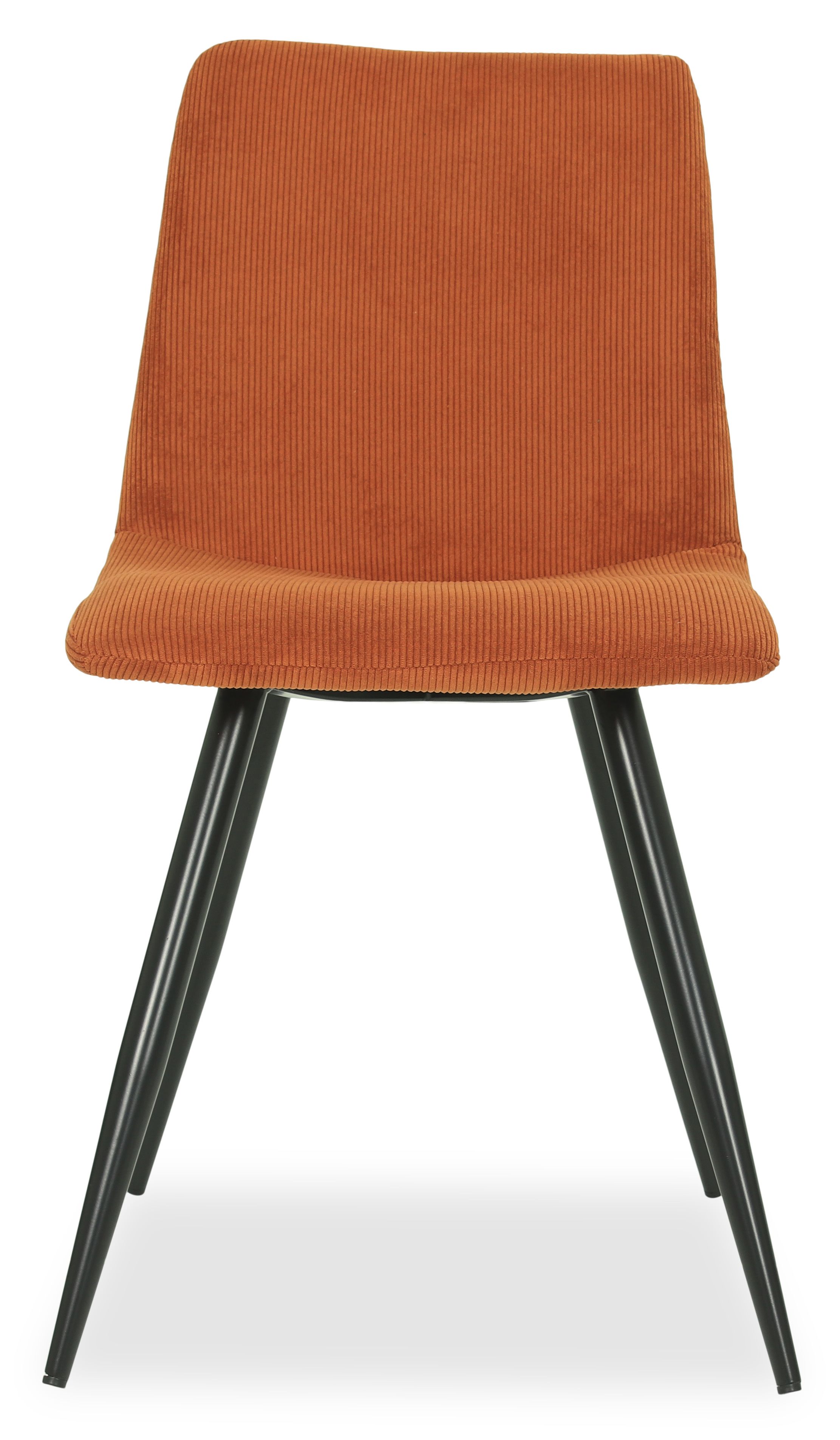 Eetkamerstoel - ribcord rust Noor B45 x D54 x H85 cm