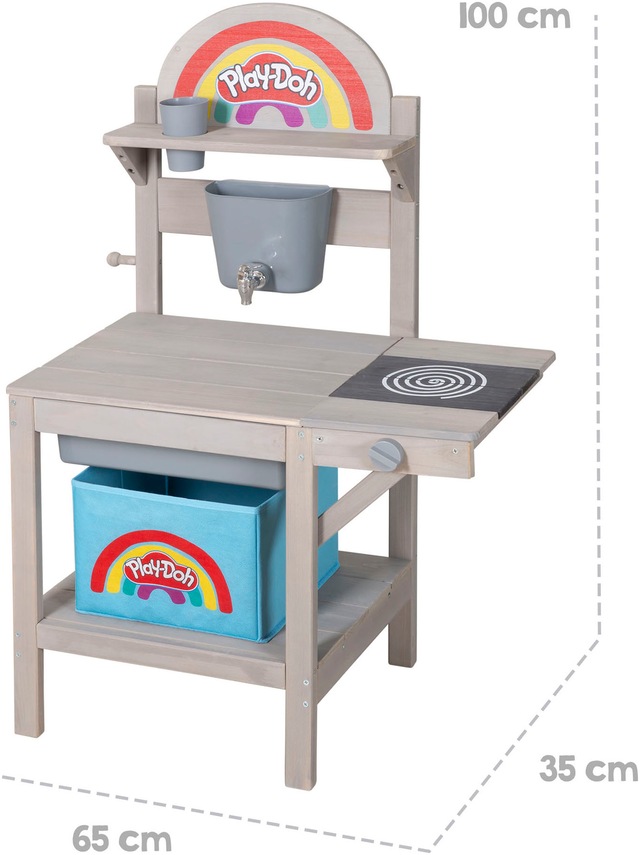 roba® Outdoor-Spielküche »Play-Doh« inkl. Knete, 3D-Kreativmatte; FSC® - schützt Wald