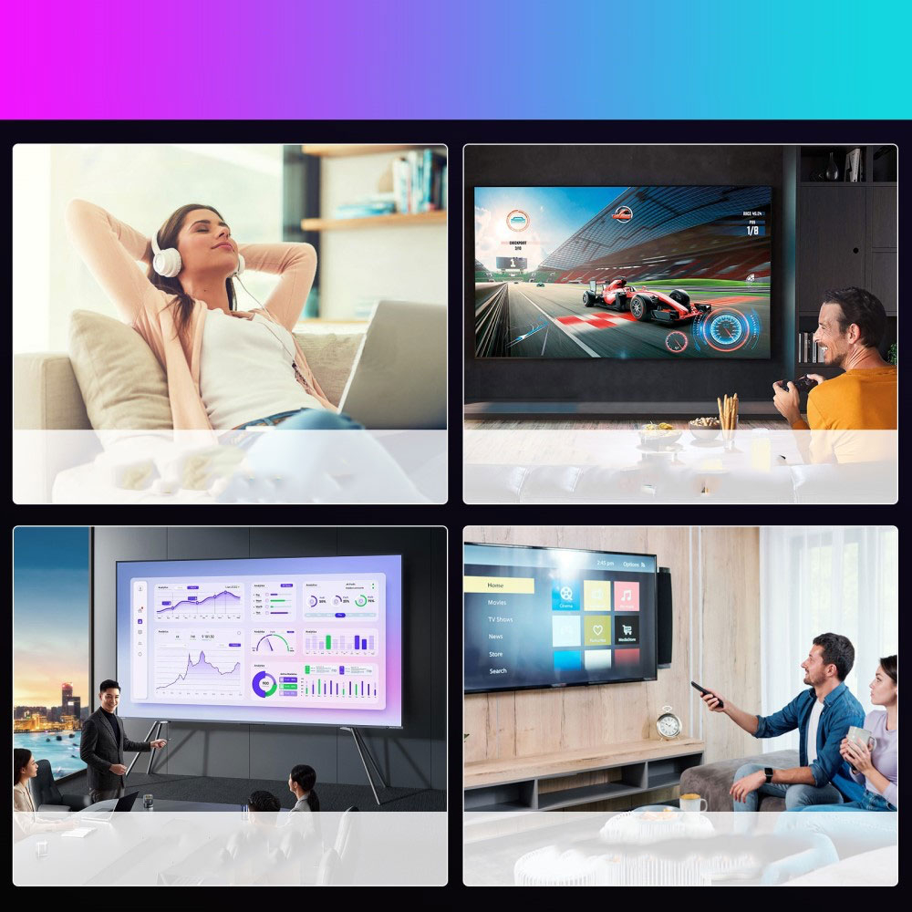 4GB RAM 8K@60fps Android 13.0 Smart TV Box Internet WiFi Streaming (2.4/5GHz) HDMI 64GB ROM Media Player mit Fernbedienung - Weiss