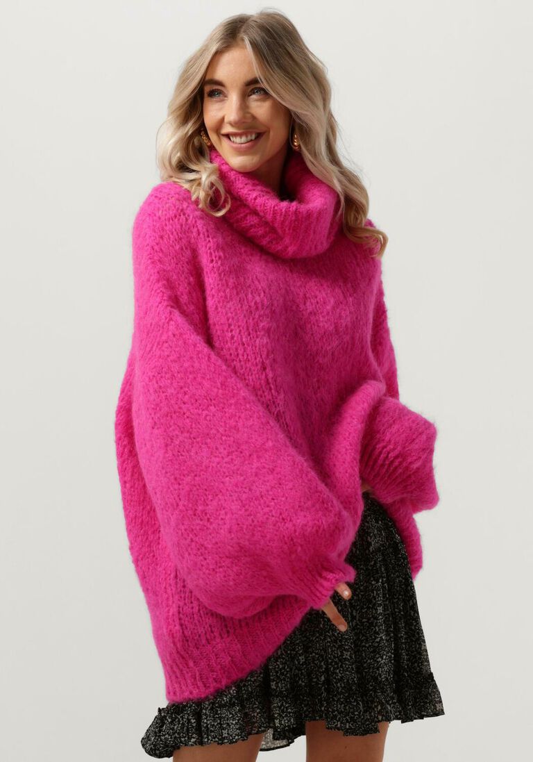 AMERICAN DREAMS roze american dreams coltrui pepper roll neck alpaca pullover