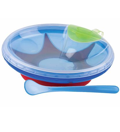 Nuby Varmeskål m. Löffel - Blau