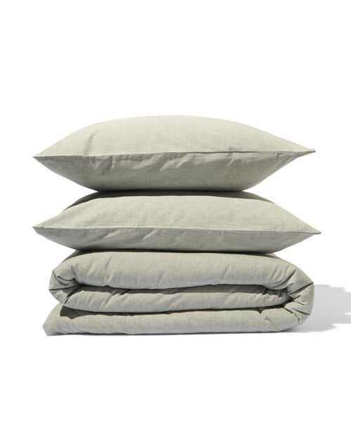 housse de couette chambray 200x200/220 vert