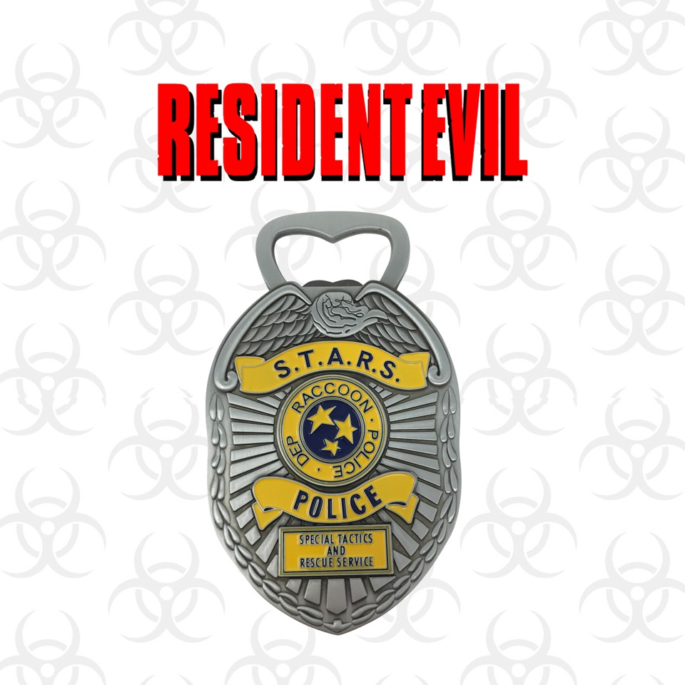 Resident Evil Police Badge Bottle Opener