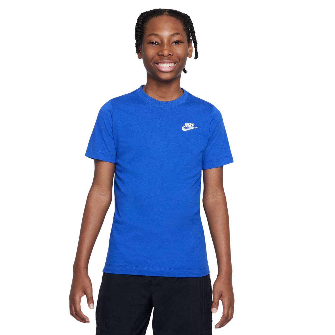 Nike Sportswear T-Shirt Kids Blauw Wit