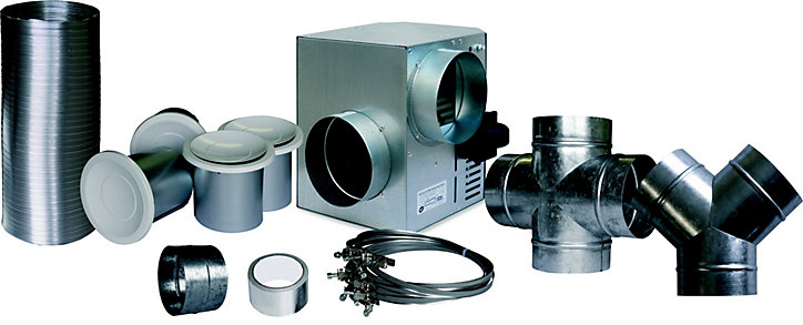 Kit air chaud 550 m3/h - 4 bouches DMO
