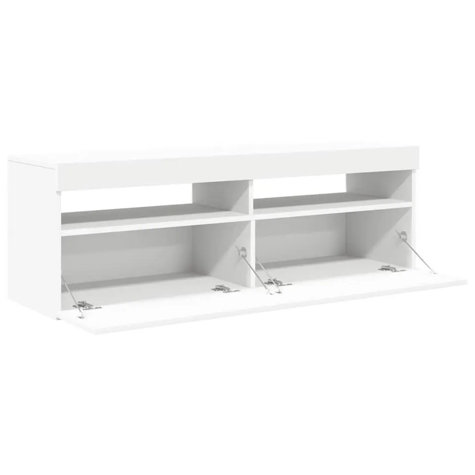 vidaXL - Tv-kast - Wit - Bewerkt hout