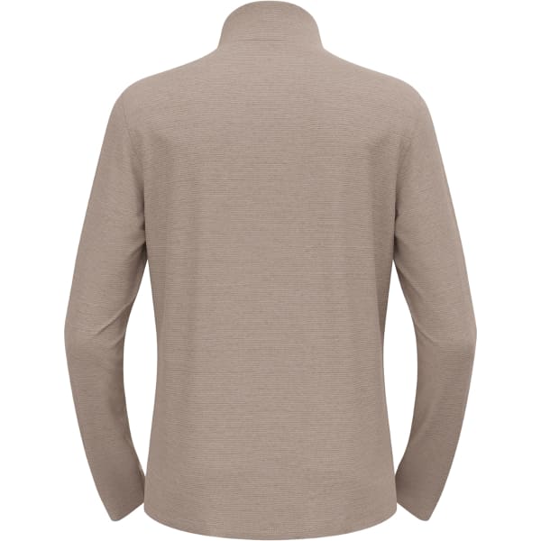 Veste polaire ski rando ODLO ROY MID LAYER 1/2 ZIP CINDER - SILVER CLOUD