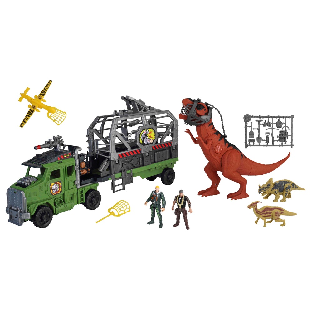 Dino Valley Licht & Sound Ultimatives Konvoi-Spielset