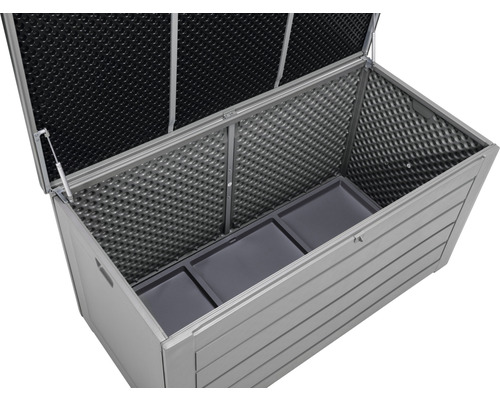 Opbergbox Aik bellavista - Home & Garden® 146,4 x 71 x 74,9 cm kunststof grijs