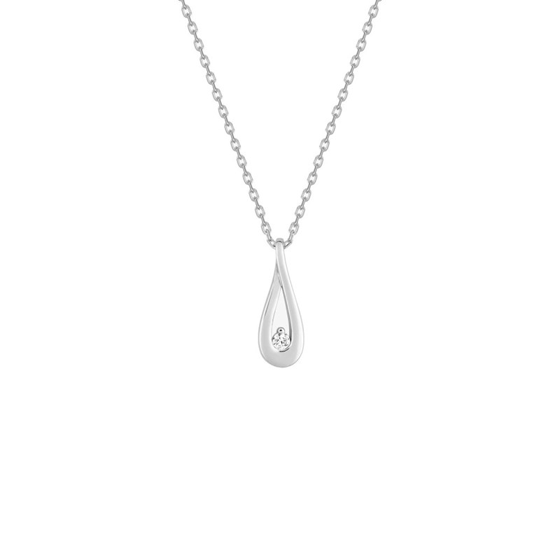 Collier Femme - Oxyde de zirconium - Argent 925 - Longueur : 42 cm