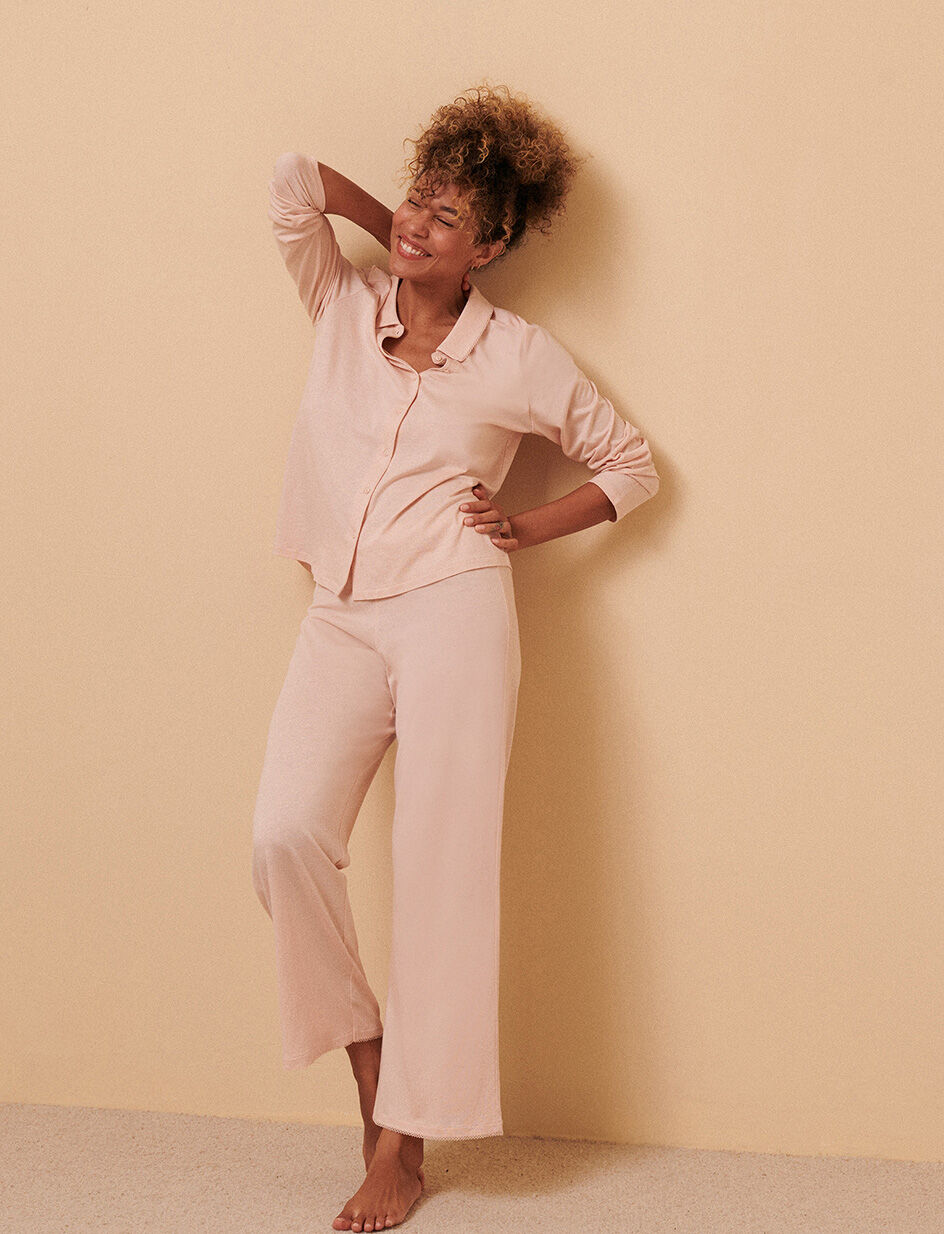 Pantalon - beige poudre