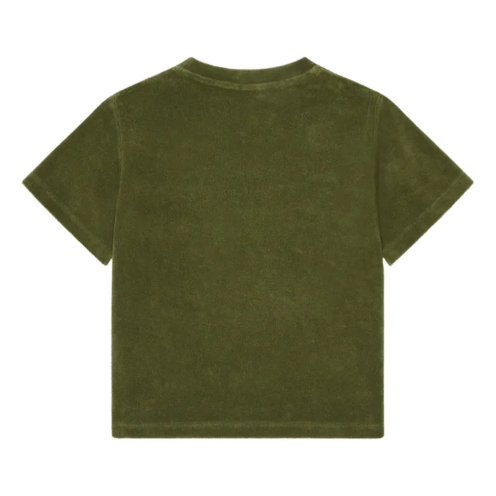 Hundred Pieces T-shirt Éponge Coton Bio | Vert kaki
